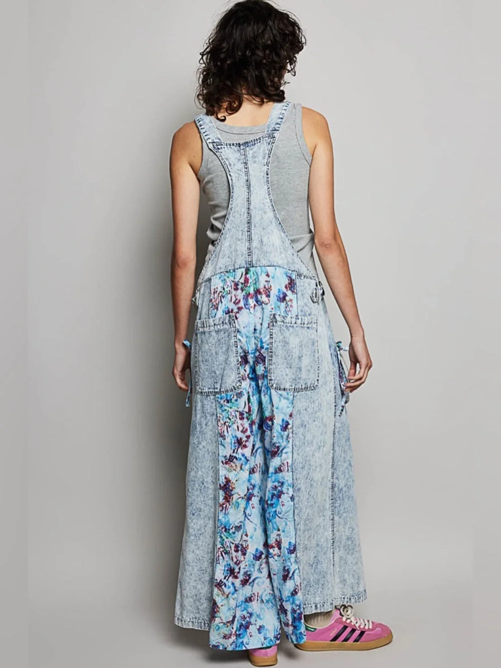 POL “ Ocean Muse “Patchwork Overalls | Denim - Picture 8 of 10